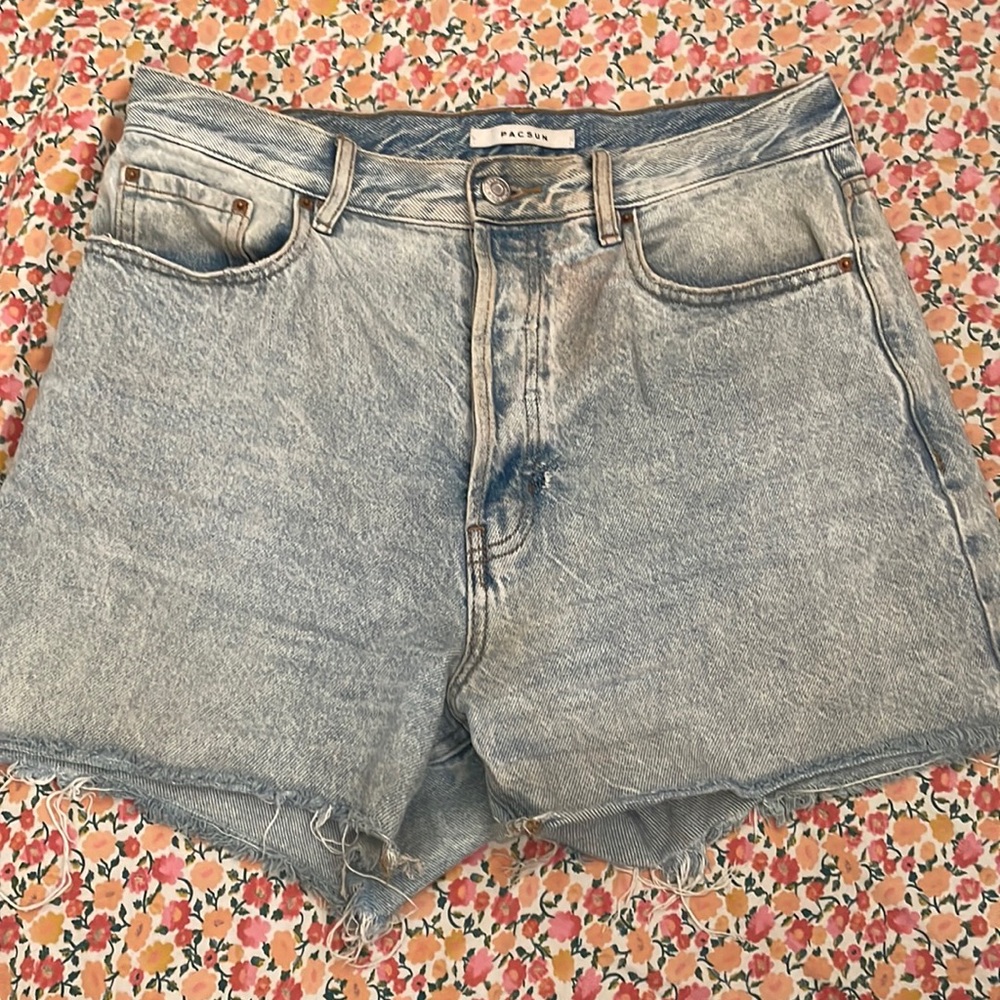 pacsun long jean shorts